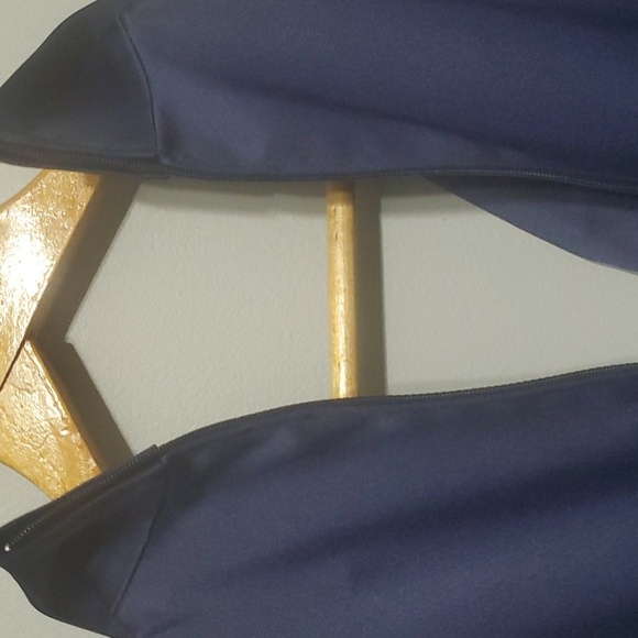 JS Collection top women's size 6 blue sleeveless blouse zip back v-neck … - Picture 8 of 11